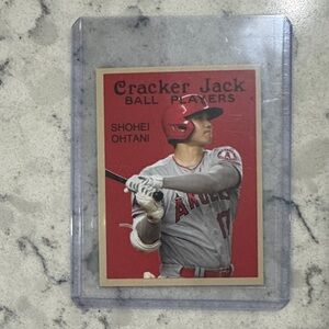 Ball Players Shohei Ohtani Red Baseball Card